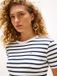 Tommy Hilfiger Dames T-shirt - Katoen - Maat M - Zwart/Wit