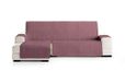 Eysa Mist bankovertrek, polyester, C/8 bordeaux-grijs, Chaise longue 240 cm