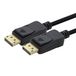 1aTTack.de 2 x DP-kabel 4K 60Hz - 3,0 m - DisplayPort-kabel, DP 1.2 bandbreedte van max. 21,6 Gbit/s 4K2K 60 Hz compatibel met 1.1, HDCP, DPCP zwart