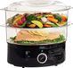 Bol Cuiseur vapeur - Noir - 2 plats vapeur - Sans BPA