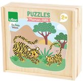Vilac houten puzzel moeder-baby dieren educatief speelgoed