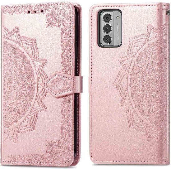 imoshion Hoesje - Geschikt voor Nokia G42 - Mandala Bookcase - Rosé Goud
