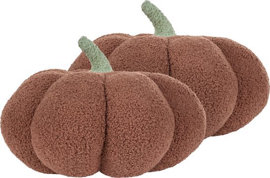 MUNCHKIN - Sierkussen set van 2 - Bruin - 35 cm - Bouclé