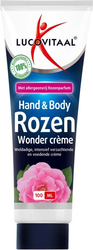 Lucovitaal Hand & Body Rozen Wonder Crème 100ml