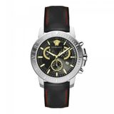 Versace VE2E00121 Heren Polshorloge - Roestvrij Staal - Zilver/Zwart