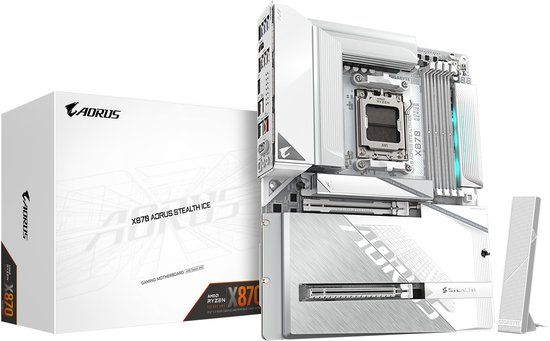 GIGABYTE X870 AORUS STEALTH ICE AMD X870 Socket AM5 ATX