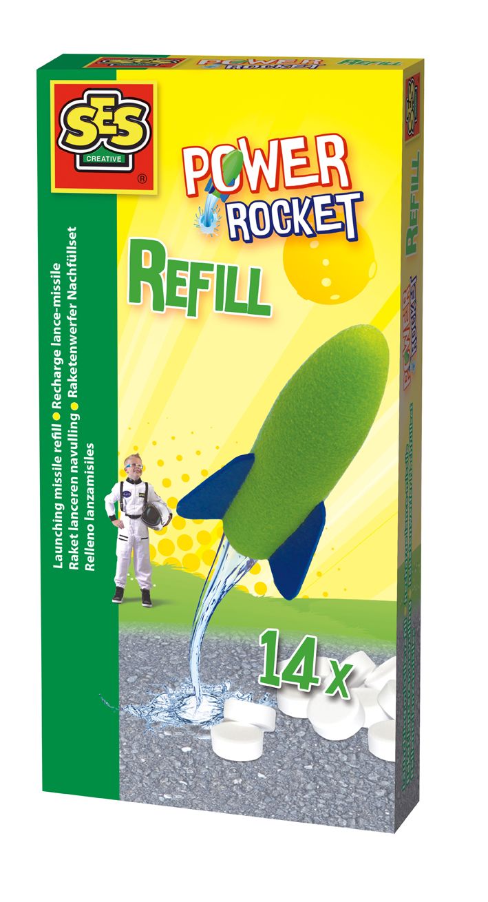 ses Raket lanceren navulling - Wit - 14 stuks