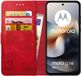 Rosso Element Wallet Book Case voor Motorola Moto G56 - Rood