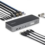 StarTech.com Triple-Monitor USB-C Docking Station, 140W Charging Dock voor MacBook Pro en Windows, 4K 60Hz HDMI of DisplayPort, TAA