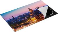 Chefcare Inductie Beschermer Amsterdam Skyline bij Zonsondergang - 89,6x51,6 cm