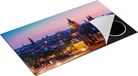 Chefcare Inductie Beschermer Amsterdam Skyline bij Zonsondergang - 89,6x51,6 cm