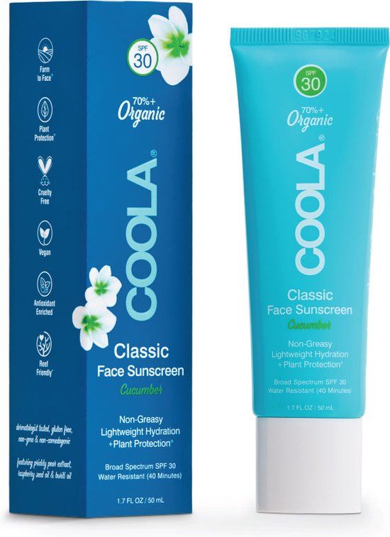Coola Cucumber Classic Face Sunscreen SPF 30 - 50 ml
