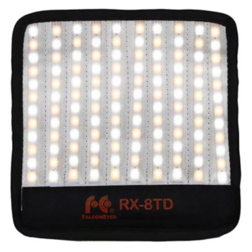 Falcon Eyes Flexibel Bi-Color LED Paneel RX-8TD inclusief accu en softbox