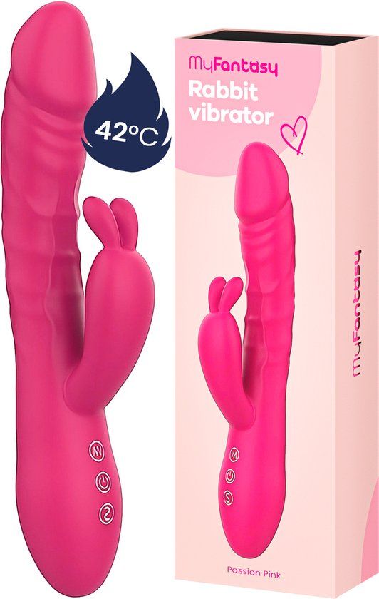 MyFantasy® Stotende Rabbit Vibrator - Roze