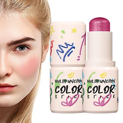 PURBLE Blush-stick - 3-in-1 Milk Make-up Lip- en wangtint | Romige, lichtgewicht Blush Blam voor wangen, ogen en lippen voegt glans toe, Valentijnsdaggeschenk 5g