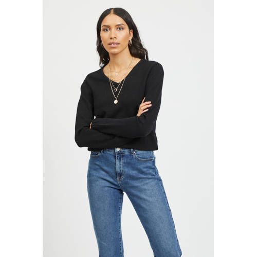 VILA VIRIL Knitted Sweater - Black
