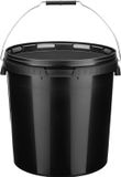 Garronda 100x Emmer Met Deksel - 20 L - Zwart