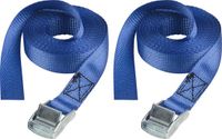 Master Lock 4363EURDAT Sangle d'arrimage sans fin avec boucle à came - 2,5 m x 25 mm - set de 2