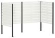 Syfax Afvalcontainer Scherm Staal Wit 167 x 85 x 113 cm