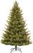 Black Box Trees Clive Kunstkerstboom met Verlichting - Kerstboom Led met 200 Warm Witte LED-lampjes - Scharnierconstructie voor Snelle Montage - H185 x Ø130 cm - Groen