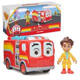 Disney Junior Vuur Vriendjes - Camion de pompiers interactif Flash & Bo avec mouvements des yeux