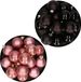 Decoris Kaemingk B.V. Kerstversiering kunststof kerstballen kleuren mix zwart/ oud roze 4 en 6 cm pakket van 80x stuks