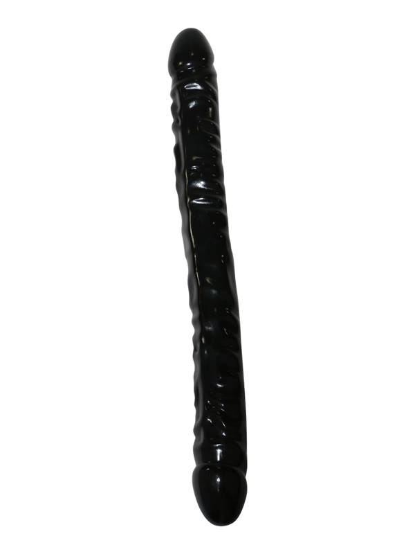 Doc Johnson Veined Double Header Black 18 inch 45 x 4 cm