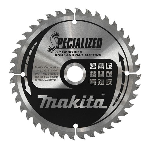 Makita Specialized Tip Embedded Hout: cirkelzaag