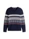 Tommy Hilfiger Placed Fairisle Wool Desert Sky/ivory Petal Maat: XXL