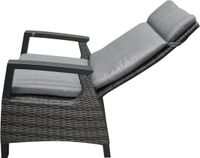 AVH-Collectie Tunis dining tuinstoel verstelbaar antraciet wicker