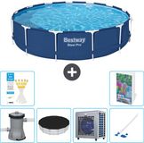 Bestway Rond Steel Pro Zwembad - 396 x 84 cm - Blauw
