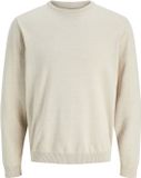 JACK&JONES JJEBASIC KNIT CREW NECK NOOS Heren Gebreide Truien Katoen Ronde Hals Lange Mouw Regular Fit Effen Moonbeam S