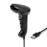 Qoltec S Serie - 1D Barcode Scanner - CCD Matrijs - USB - Zwart