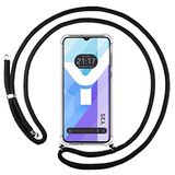 Transparante Vivo Transparante hoes voor Vivo Y35 met zwart koord