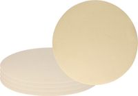 Wicotex Sets de table Uni - 6x - crème - rond 38 cm