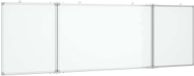 vidaXL Whiteboard magnetisch inklapbaar 160x60x1,7 cm aluminium