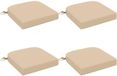 vidaXL - 4-delige zitkussens SOEST - 100% Polyester - Crèmekleurig