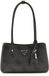 GUESS Meridian II Shoulder Satchel Bag Coal Logo donkergrijs