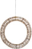 Lumineo Classic warm 1800 Micro-LED verlichte krans frame zwart dia 116 cm