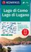 Lago KOMPASS Wanderkarte 91 Lago di Como, Lago di Lugano 1:50.000