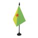 AZ FLAG Tafelvlag Frans-Guyana 15x10 cm Polyester 100D Plastic Voet