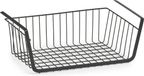 Zeller Opberg/opruim hangmandje - 41 x 26 x 15 cm - Kastmandje - Zwart