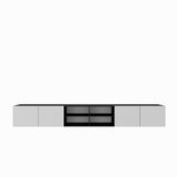 Margaret Hadas24 Nicole IV TV-kast 300 cm Zwart, Wit
