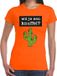 Bellatio Decorations Shoppartners Bv Wil je een Knuffel tekst t-shirt oranje dames M
