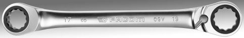 Facom clé polygonale à cliquet 15° 21x23 mm - 65.21X23