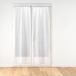 douceur d'intérieur Paar rechte stangdoorvoer (2 x 70 x 200 cm) Pompinou, gezandstraald zeil met pompons