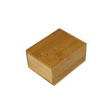 Fackelmann 61143 zeepdoos, badkameraccessoires, bamboe, zeepopslag, reizen, zeepdoos, hout, 11 x 8,6 x 5,5 cm, bruin