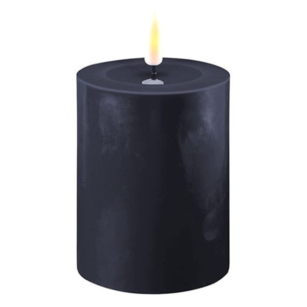 LED Candle 7.5 x 10 cm | Royal Blue | 3D Flame | Deluxe HomeArt