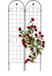 Relaxdays Plantenklimrek set van 2 - 220x50 cm - metaal - zwart