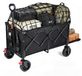 Merkloos Bolderkar Opvouwbaar - 150-230 l - 120 kg belasting - Parkeerrem - 4-weg opvouwbaar - Zwart